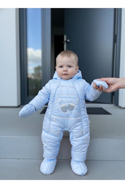 Baby shine أفرول(مطري) شتوي تركي مع دسوس- مبطن فرو- مقاوم للماء- للجنسين