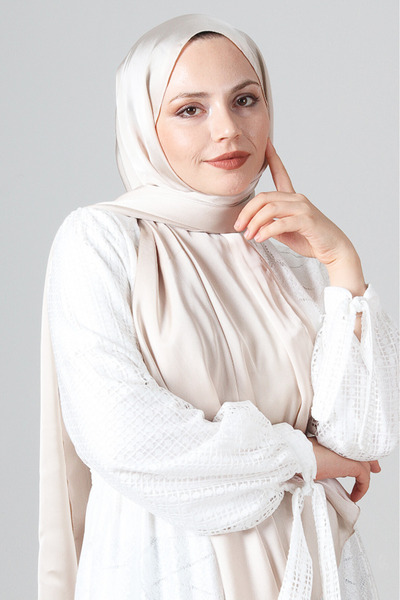 HAREM SCARF Como Saten Şal V-76