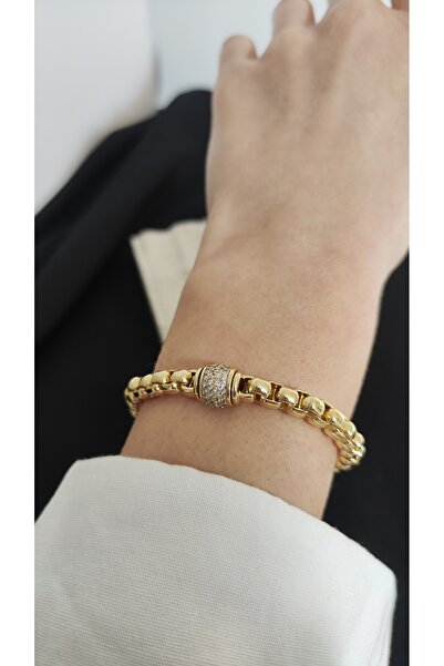 Desire Xuping 14K Kalın Zirkon Taş Detaylı Bileklik