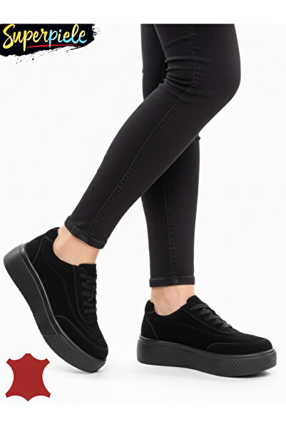 Collection2026 Pantofi casual dama din piele naturală cu talpa groasă