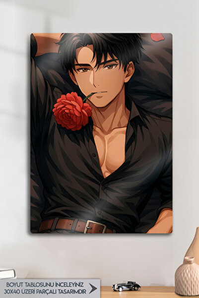 DekorHane Metal Baskı - Levi Ackerman, Attack On Titan, Anime Poster, Manga T...