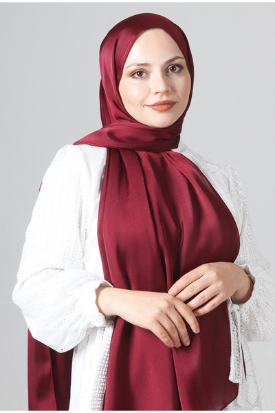 HAREM SCARF Como Saten Şal V-24