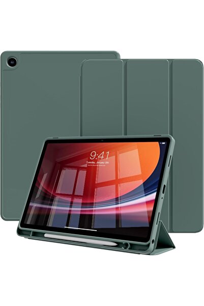 Cat - Cot جراب لجهاز سامسونج جالاكسي تاب A9+/A9 بلس 11 بوصة 2023 – أخضر غامق