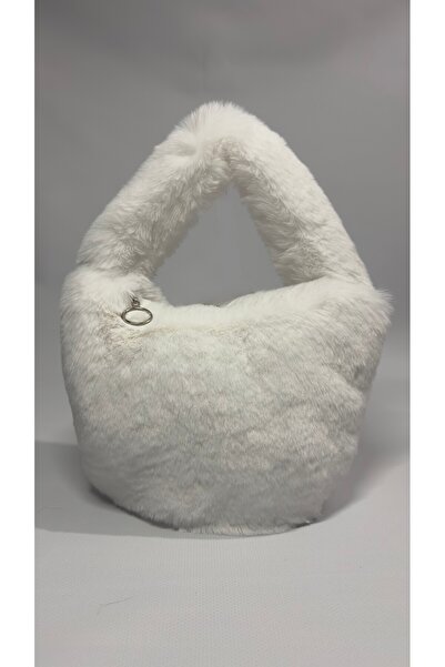 Sola co Rex Suni Kürk Beyaz Omuz Çantası