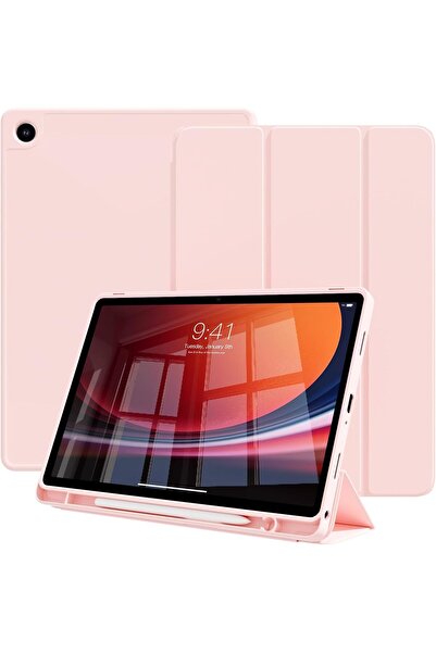 Cat - Cot Case for Samsung Galaxy Tab A9+/A9 Plus 11 Inch 2023 with Pencil Holder, Pink