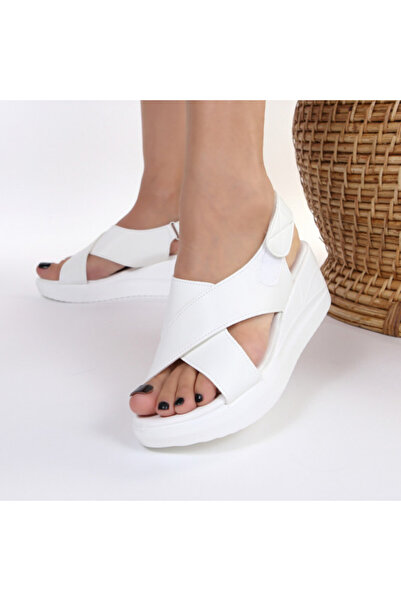 OEM Sandale ușoare albe cu platformă Miano