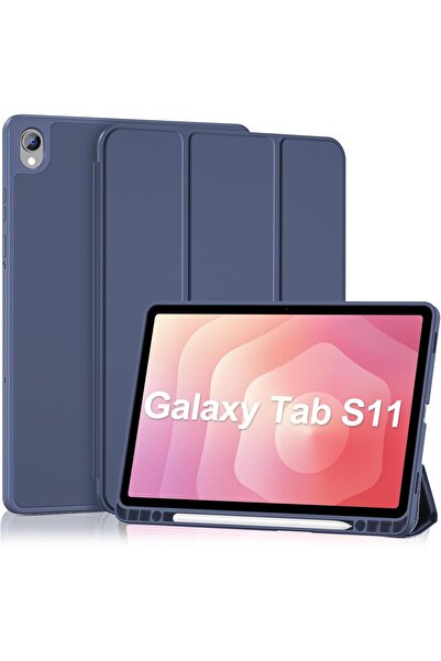 HYX Smart Case for Samsung Galaxy Tab S11 11-Inch (2025) with S Pen Holder, Tri-Fold TPU Back -