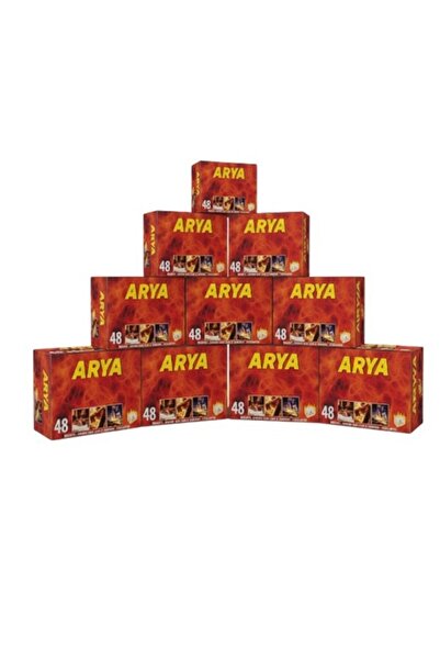 Figo Set de 10 cutii cuburi aprinzătoare de foc, 48 de cuburi per cutie, albe