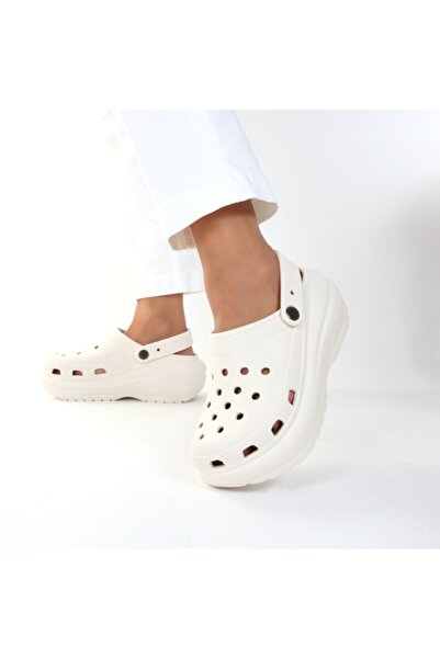 OEM Cream lightweight Oteia platform clogs