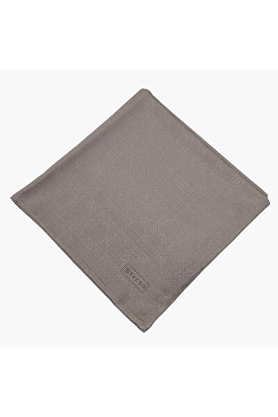 Vakko Cotton Silk Scarf - New Hologram - New Smoke