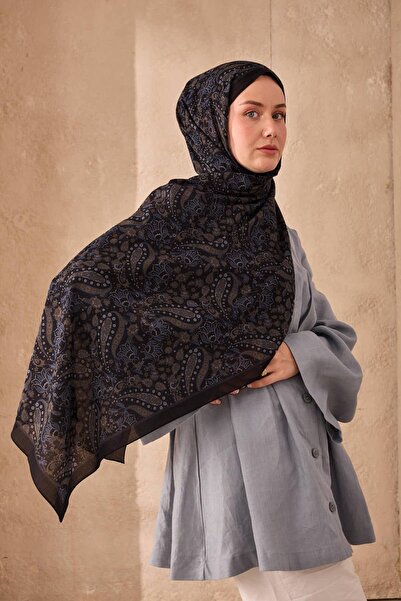 Silk Home Nariya Shawl - 90009 - Black Indigo
