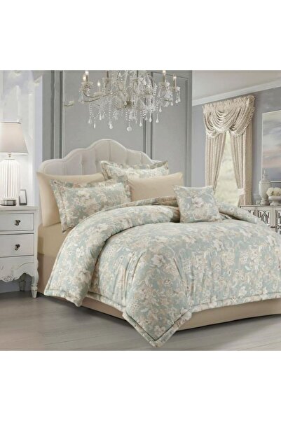 Reiashn Judy Floral 8-Piece Summer Double Bedspread Set, 100% Cotton