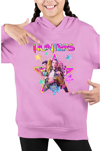 Fuddy Moda سويت شيرت Hunters Written Children بغطاء رأس، هوديي للجنسين Kpop D...