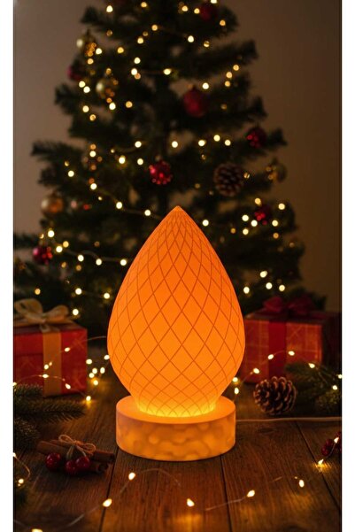 USE CRAFT Işık Desenli Dekoratif Gece Lambası | Pilli Mum veya LED Aydınlatma...