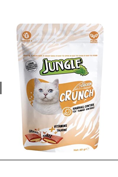 Jungle Jungle Crunchy Cat Treats Hair & Skin with Chicken 60g