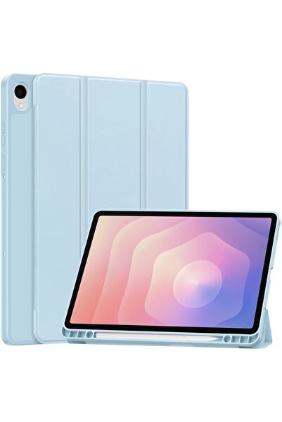 HYX Case for Samsung Galaxy Tab S11 11in — Matte TPU Folio with Pen Slot & Kickstand, Sky Blue