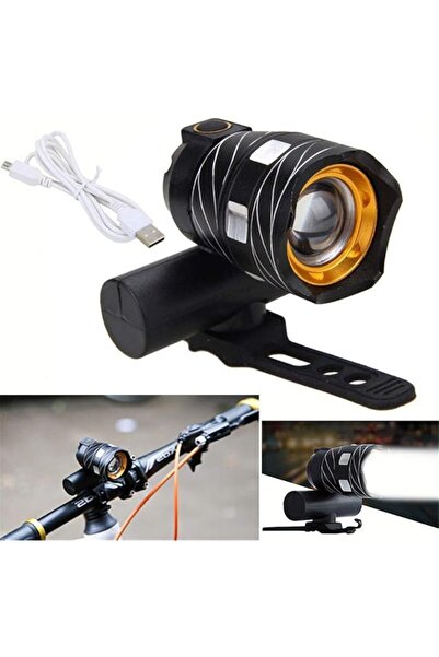 Generic LED Headlight for Scooter and Bicycle - Very Bright Light, USB Rechargeable - Waterproof with a Modern Design