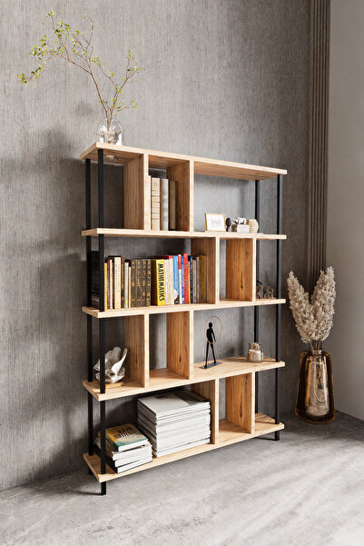KODIGU 5 Raflı Kitaplık - Kitaplık - 130cm x 90cm x 30cm Kitaplık - Çevir Kur...