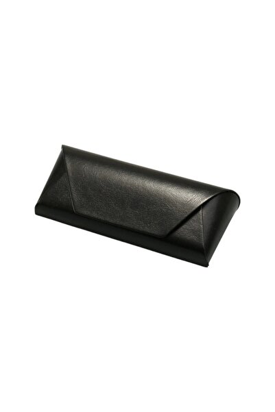 OEM Sunglasses or eyeglasses case, black, imitation leather, magnetic closure, velvet interior