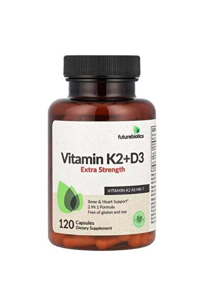 Futurebiotics ‎فيتامين K2 + D3، 120 كبسولة