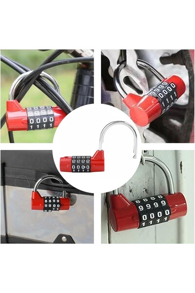 OEM 4-digit code lock, resettable, steel, anti-rust, school, gym, trolley, cabinet, office
