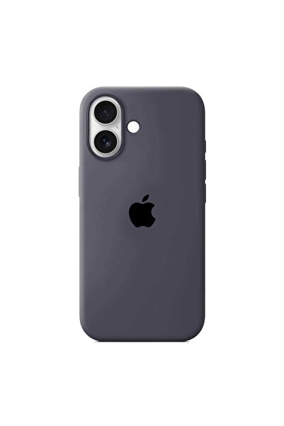 Apple Силиконов калъф за iPhone 17, цвят какаово черно