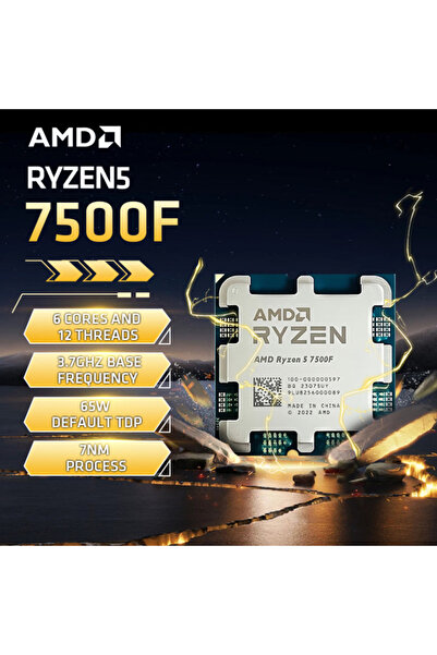 Amd Ryzen 5 7500F R5 7500F CPU Ryzen Processor 6 Core 12 Thread 65W 5nm Socket AM5 Procesador 라이젠...