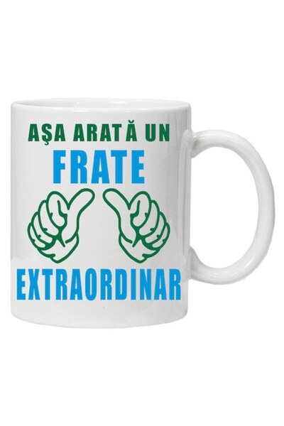 CRD PRINT Personalized mug "this is what an extraordinary brother looks like", CRD PRINT, 330 ml, white
