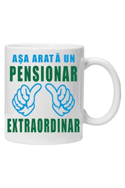 CRD PRINT Personalized mug "This is what an extraordinary retiree looks like" - CRD PRINT, 330 ml, white