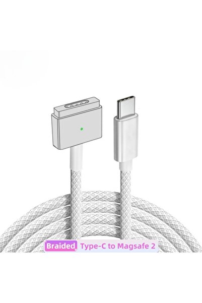 Choice Mag2T-Braid 1.8m Type-C to Magsafe 1L / 2T Cable for MacBook Air/MacBook Pro 45W 60W 85W 12/13/15",