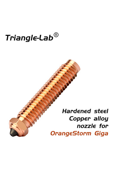 Choice1 فوهة OrangeStorm مقاس 0.6 مم فوهات ثنائية المعدن من Trianglelab مصنوعة من سبائك النحاس الفولاذية المقواة متوافقة مع