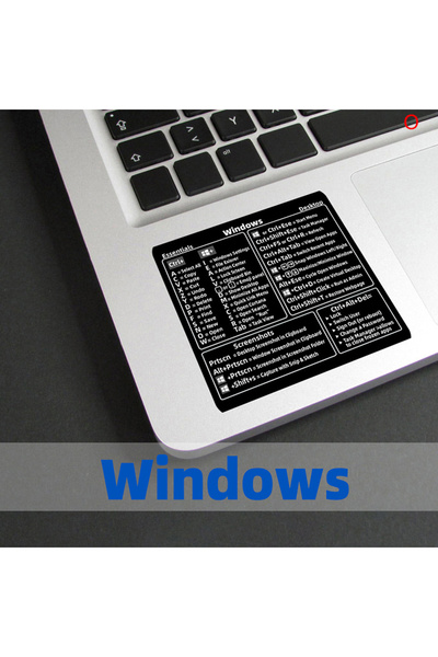 KOQZM ملصق اختصار لوحة مفاتيح مرجعي لأجهزة الكمبيوتر الشخصية بنظام ويندوز، أس...