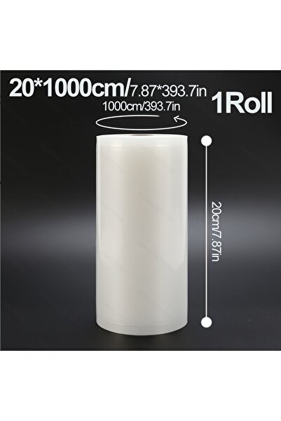 Choice ٢٠×١٠٠٠ سم - لفة واحدة (لفة واحدة) أكياس تغليف مفرغ من الهواء، عرض ٢٠ ...