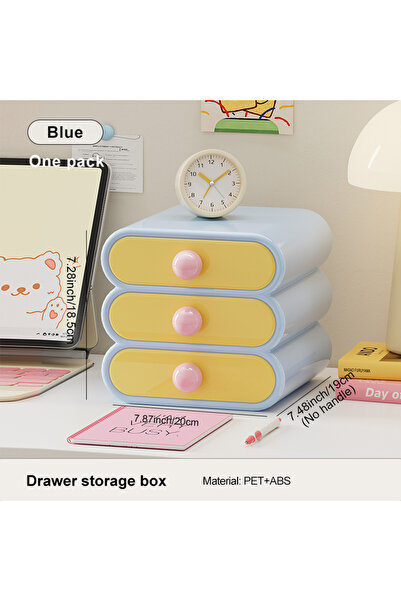 Choice1 منظم سطح المكتب أزرق من يوفورو دوبامين - رف متعدد الاستخدامات بثلاثة ...