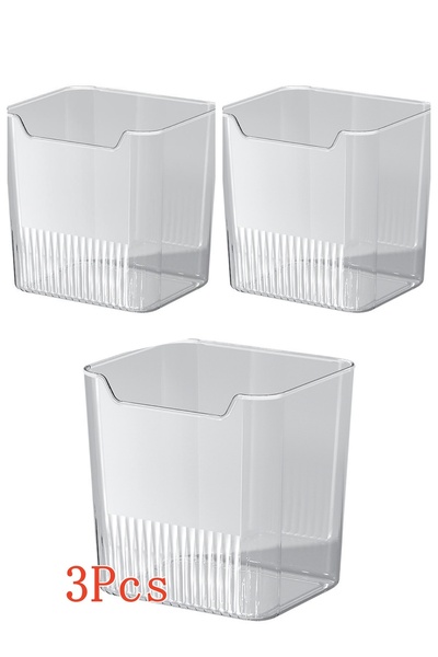 Choice 3Pcs 3Pcs BPA-Free Refrigerator Side Door Organizer Set Transparent,Freshness Preserving Storage Con