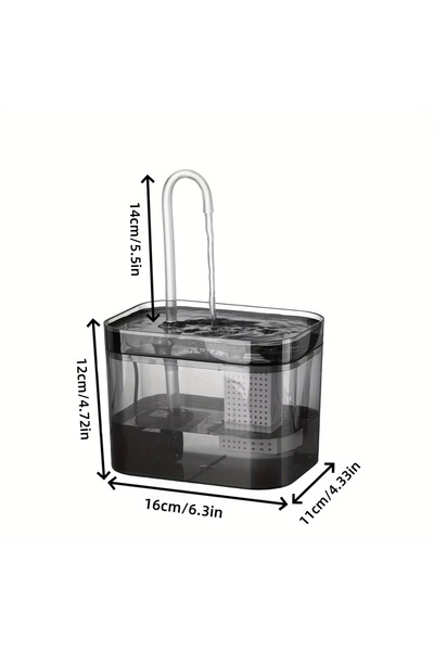 Choice نافورة شرب القطة السوداء ذات الدوران التلقائي للكلاب نافورة شرب ذكية ل...