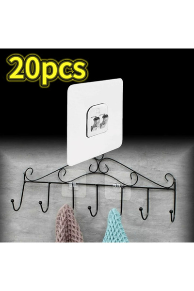 Choice7 20pcs Shower Caddy Adhesive Sticker Hook Replacement Mount Hook Soap ...