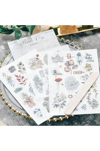 Choice4 201132 KSCRAFT Vintage Rub On لدفتر القصاصات أو مشروعات DIY/ألبومات ا...