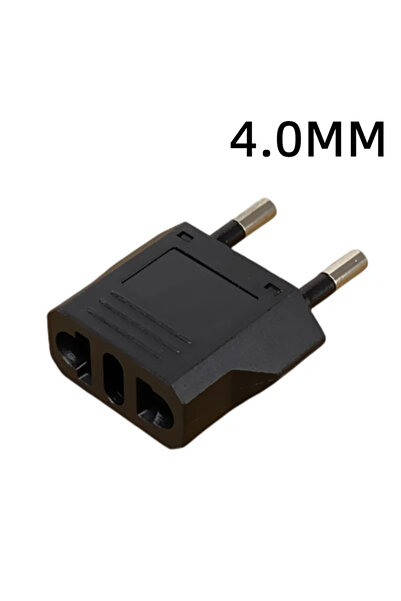 Choice 50 قطعة أسود 4.0 مم 1-50 قطعة محول قابس الاتحاد الأوروبي KR محول قابس ...