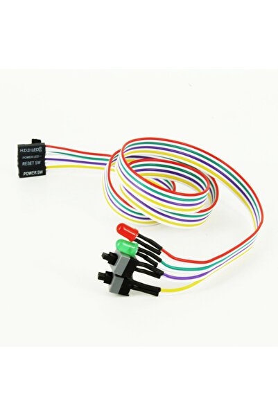 Choice كابل إمداد الطاقة بطول 0.65 متر، مفتاح إعادة ضبط مدخلات ومخرجات الكمبيوتر الشخصي، كابل اللوحة الأم للكمبيوتر، زر التبديل، استبدال الطاقة