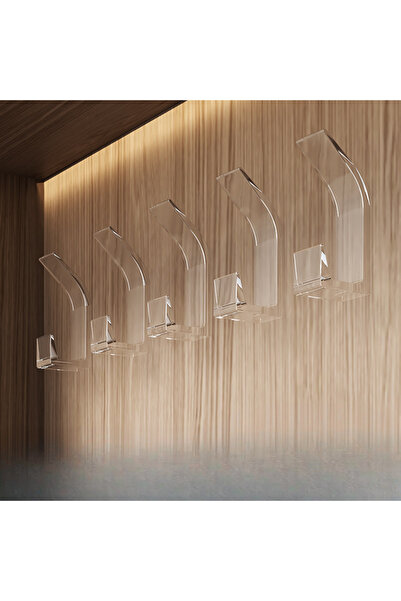 Choice مجموعة شفافة من 5 قطع بدون خطاف تثقيب - متعددة الوظائف، مصنوعة من مادة...