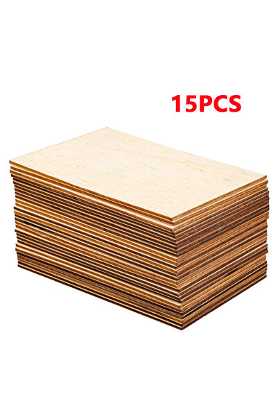 Choice1 15 قطعة 15/20 قطعة 15*10 سم*2 مم ألواح خشب الزيزفون لوح خشب فارغ غير ...
