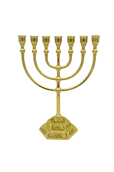 Choice حامل شموع عتيق أصفر قطعة واحدة، ديكورات منزلية، ديكورات طاولة طعام، طر...