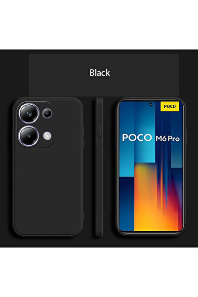 Choice جراب هاتف POCO M6 Pro 4G أسود لهاتف POCO M6 Pro 4G جراب هاتف مربع الشك...
