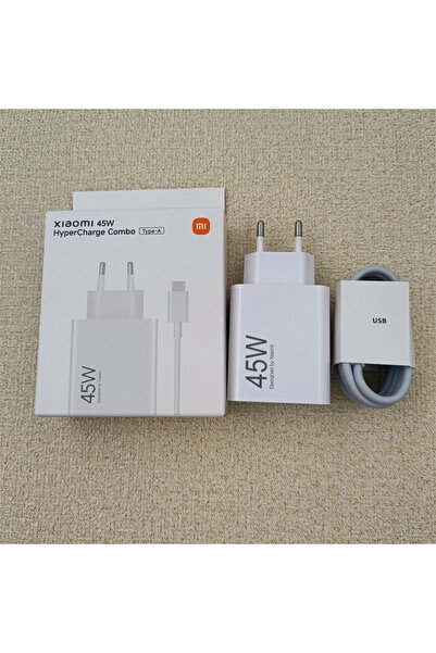 Xiaomi White 45W EU Set Redmi Note 14/15Pro Charger 45W EU Turbo Fast Charging Cargador Adapter Type C Cab