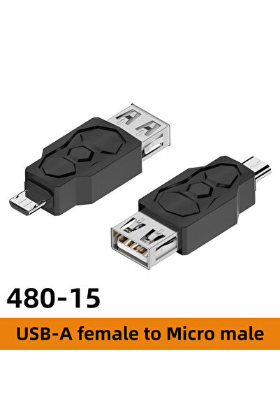 Choice محول AM-Micro G 480-15 USB إلى Micro USB Mini USB محول USB ذكر وأنثى 4...