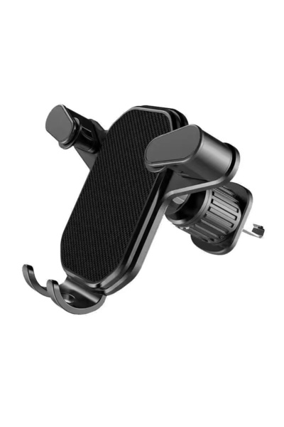 Choice حامل هاتف عالمي أسود اللون مثبت بفتحة تهوية السيارة، بمشبك تثبيت الجاذ...