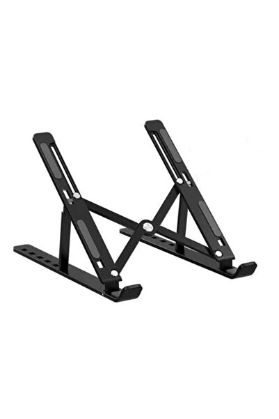 Choice حامل كمبيوتر محمول محمول من الألومنيوم LHJ-DNZJ-B قابل للطي، قاعدة علوية للكمبيوتر المحمول، حامل كمبيوتر محمول