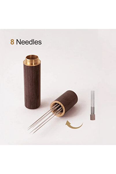 Choice4 8 Needles Dark Coffee Tamper Needles 5/6/8 Needles Espresso Powder St...