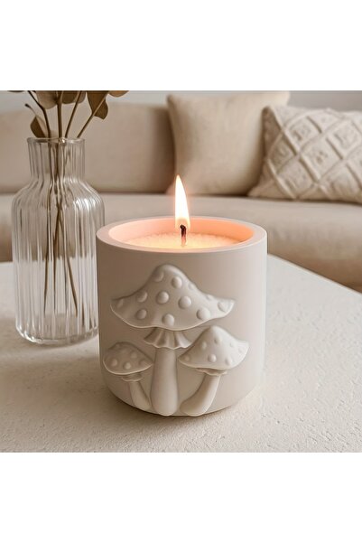 Choice قالب سيليكون راتنجي ثلاثي الأبعاد على شكل حامل شمعة على شكل فطر مع مجموعة قوالب غطاء لصنع الشموع اليدوية بنفسك